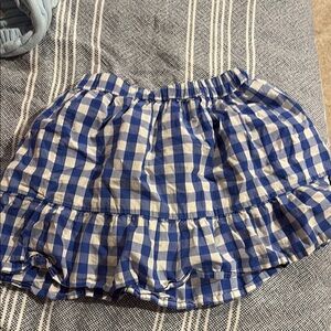 Crewcuts Blue and White Striped Skirt